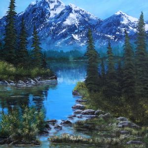 TR-LA Montagne aux visages 36X36po